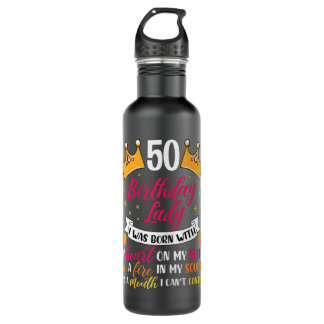 Bouteille D'eau Femme 50e anniversaire femme cadeau 50 ans femme