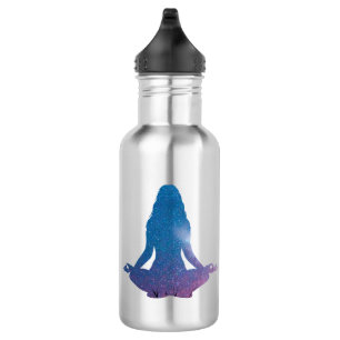 Bouteille D'eau Femme pratiquant le yoga - Choisir la couleur arri