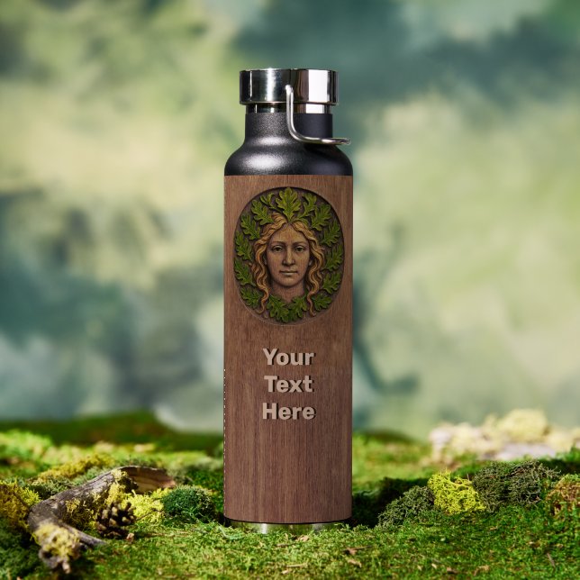 Bouteille D'eau Femme Verte - Bois (Extérieur (pivotée))