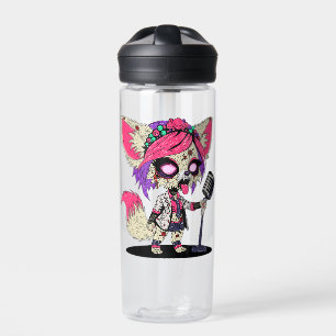Bouteille D'eau Fennec Fox 80s Pop Star Zombie