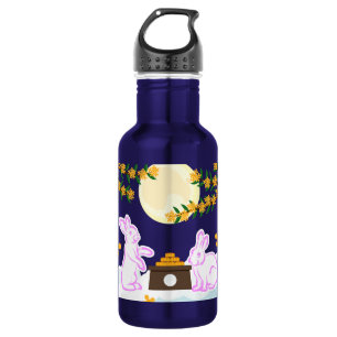 Bouteille D'eau Fête de la mi-automne Lapin de lune Gâteau de lune