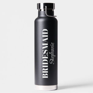 Bouteille D'eau Fête de mariée minimaliste de script Mariage moder