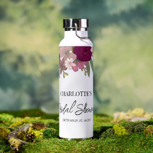 Bouteille D'eau Fête des mariées moderne Bourgogne Jardin Fleurs F