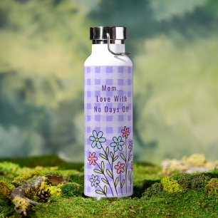 Bouteille D'eau Fête des Mères, Amour de Maman Sans Jours de Repos