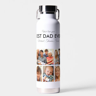 Bouteille D'eau Fête des pères Meilleur papa Jamais Trendy Photo C