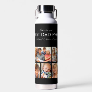 Bouteille D'eau Fête des pères Meilleur papa Jamais Trendy Photo C