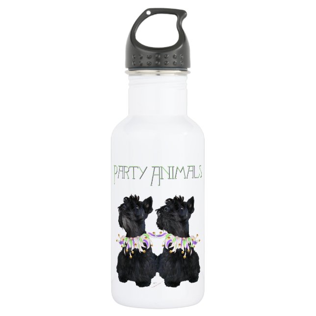 Bouteille D'eau Fête des Teckels Écossais (Devant)