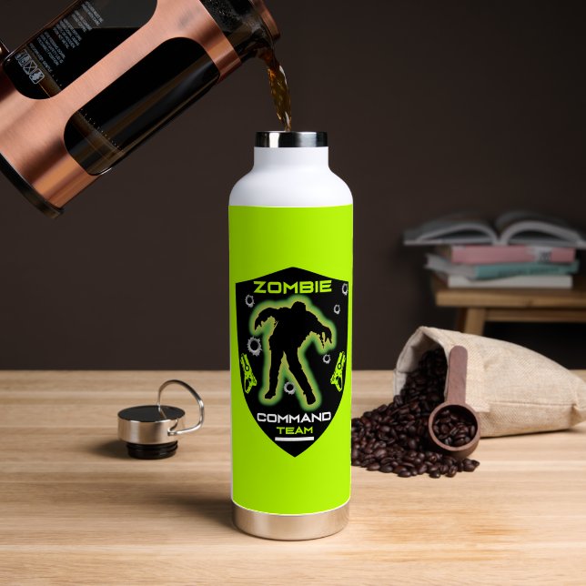 Bouteille D'eau Fête Zombie Enfants (Café (pivotée))