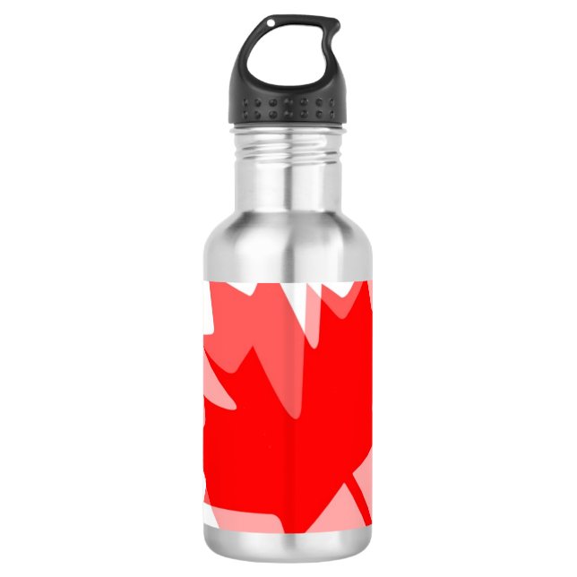 Bouteille D'eau Feuille d'érable canadienne de style superposé CAN (Devant)