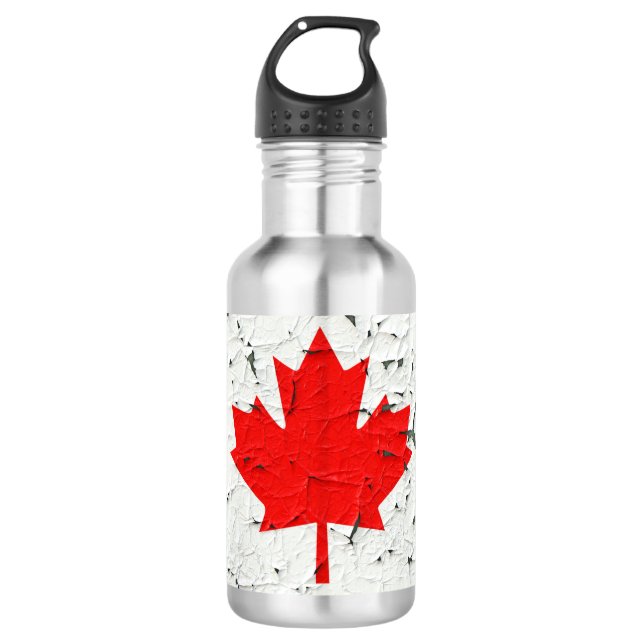 Bouteille D'eau Feuille d'érable rouge canadienne CANADA Impressio (Devant)