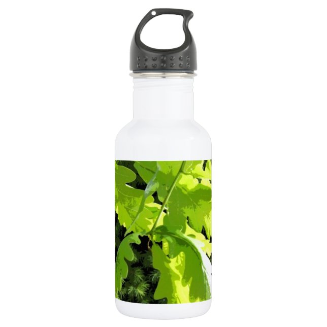 Bouteille D'eau Feuille vert de chêne (Devant)