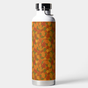Bouteille D'eau Feuilles classiques d'automne à motifs