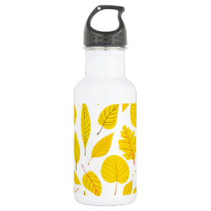 Bouteille D'eau Feuilles d'automne en jaune
