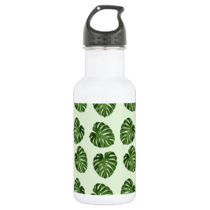 Bouteille D'eau Feuilles de palmier, feuilles vertes, motif tropic