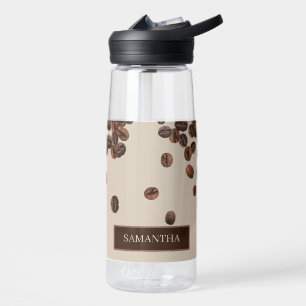 Bouteille D'eau Fèves de café Nom personnalisé