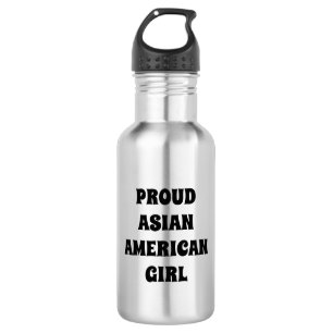Bouteille D'eau Fier Américaine Asiatique,