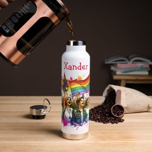 Bouteille D'eau Fierté Personnes LGBTQIA+ et drapeaux personnali