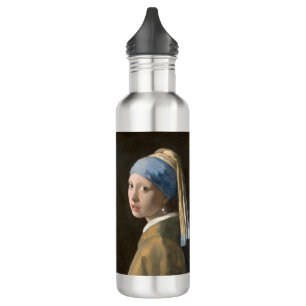 Bouteille D'eau Fille avec une perle d'oreille-Johannes Vermeer Ar