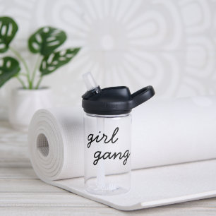 Bouteille D'eau fille gang mignon moderne féministe script de puis