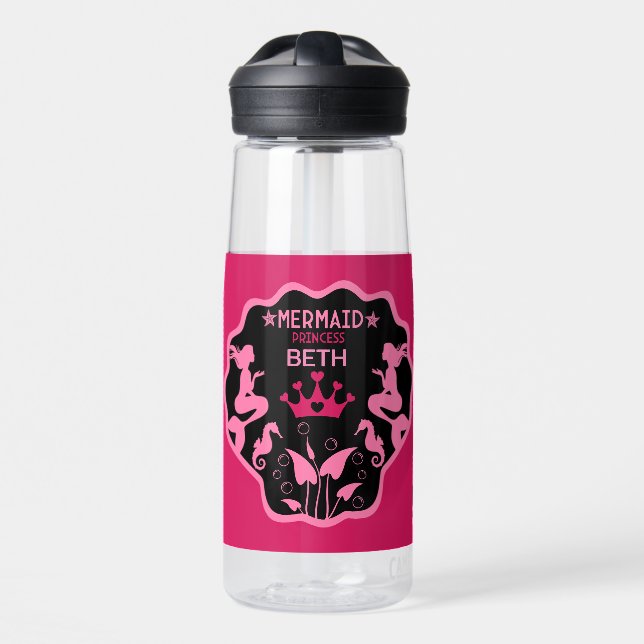 Bouteille D'eau Fille Sirène Princesse (Avant)