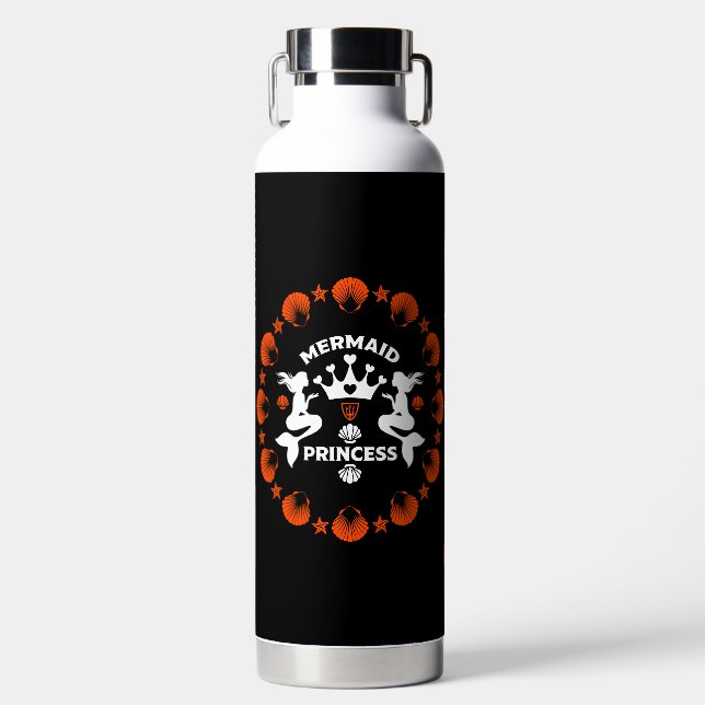 Bouteille D'eau Fille Sirène Princesse (Avant)