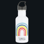 Bouteille D'eau Filles branchées et Whimsical Rainbow Cartoon Enfa<br><div class="desc">Ce design branché et fantaisiste de bouteilles d'eau pour enfants dispose d'un arc-en-ciel de style boho,  avec la place pour vous d'ajouter votre nom de filles dans une belle typographie. Le cadeau de retour à l'école,  brillant et coloré pour votre enfant aimant l'arc-en-ciel.</div>