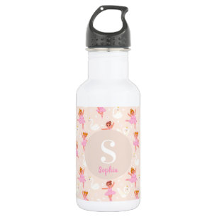 Bouteille D'eau Filles mignonne rose Ballerina Swan Personnalisé