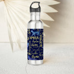 Bouteille D'eau Filles personnalisées nom animaux célestes collage<br><div class="desc">Les filles personnalisées nomment collage des animaux célestes pour les adolescentes,  fait un beau cadeau personnalisé présent pour toute occasion.</div>
