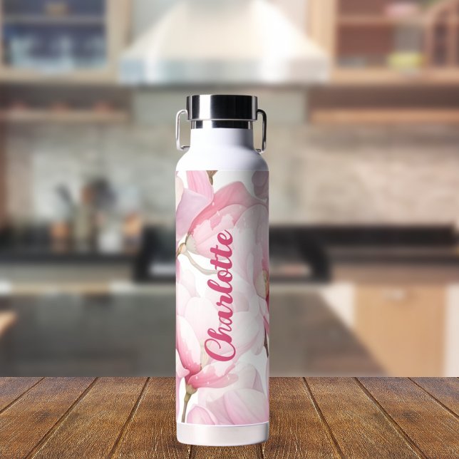 Bouteille D'eau Fils roses nom personnalisé (Créateur téléchargé)