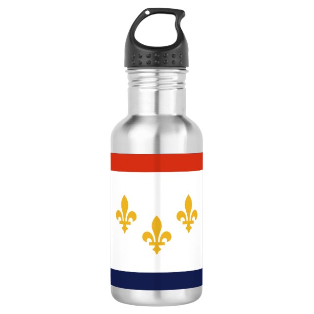 Bouteille D'eau Flag of New Orleans, Louisiana Stainless Steel Wat (Devant)