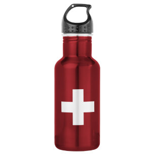 Bouteille D'eau Flag of Switzerland - Suisse - Suisse - Svizzera