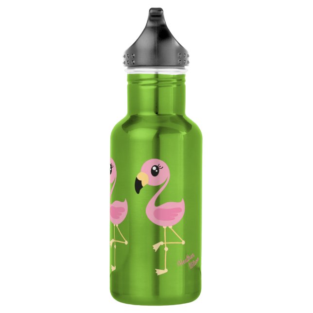 Bouteille d'eau Flamant rose mignonne pour enfants (Droite)