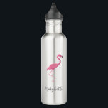 Bouteille D'eau Flamant rose rose Cadeau d'domestiques personnalis<br><div class="desc">Personnalisez cette bouteille d'eau en acier inoxydable avec mon illustration flamingo rose. Offrez-le en cadeau ou gardez-le pour vous-même,  apportez-le lors de votre voyage tropical. Un grand souvenir pour les demoiselles d'honneur,  les invités pour vos mariages de destination.</div>