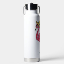 Flamant rose rose mignon et capricieux sur les pat