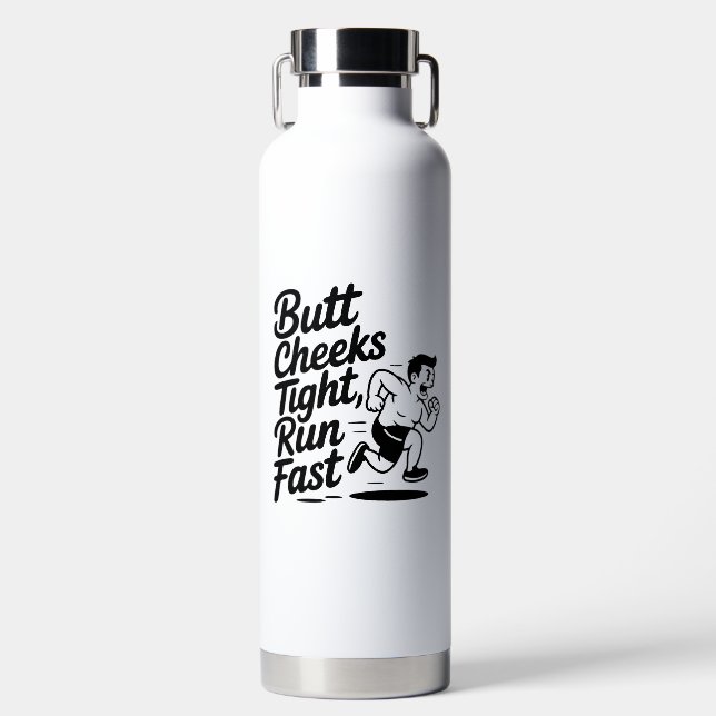 Bouteille D'eau Flasque de sport pour coureur drôle  (Avant)