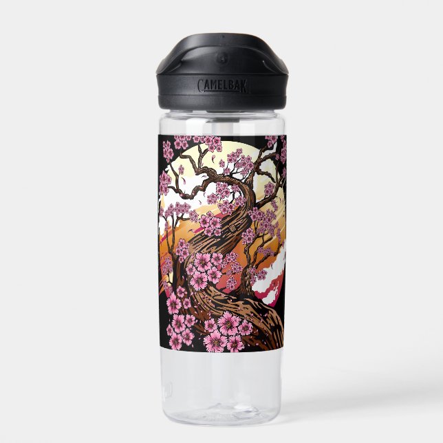 Bouteille D'eau Fleur de cerisier sauvage (Arrière)