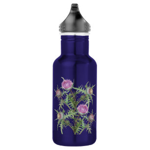 Bouteille D'eau Fleur de chardon violet