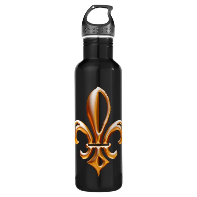 Bouteille D'eau Fleur de Lis (Devant)