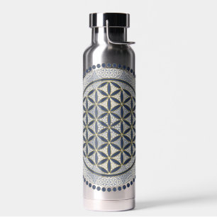 Bouteille D'eau FLEUR DE VIE - Art du Symbole de Géométrie Sacrée