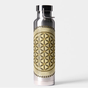 Bouteille D'eau FLEUR DE VIE - Art du Symbole de Géométrie Sacrée
