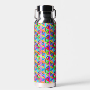 Bouteille D'eau FLEUR DE VIE - motif à dégradés multicolores