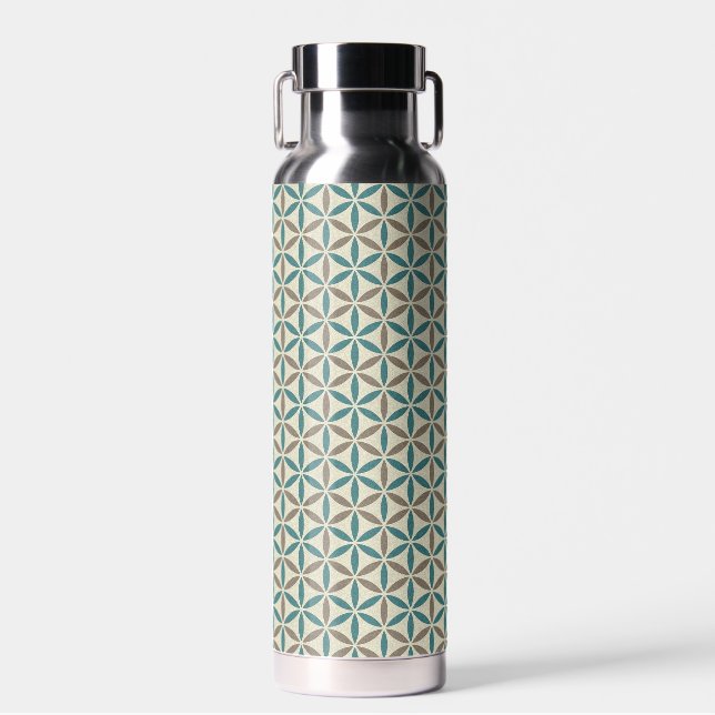Bouteille D'eau FLEUR DE VIE - motif de timbre 1 (Avant)