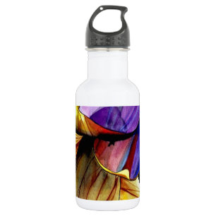 Bouteille D'eau Fleur Fritillaire violet couleur d'origine art