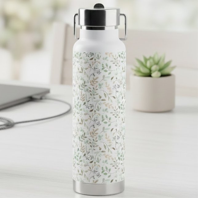 Bouteille D'eau Fleur sauvage Boho  (Créateur téléchargé)