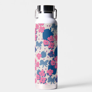 Bouteille d'eau Fleur Sauvage Néon Fraise