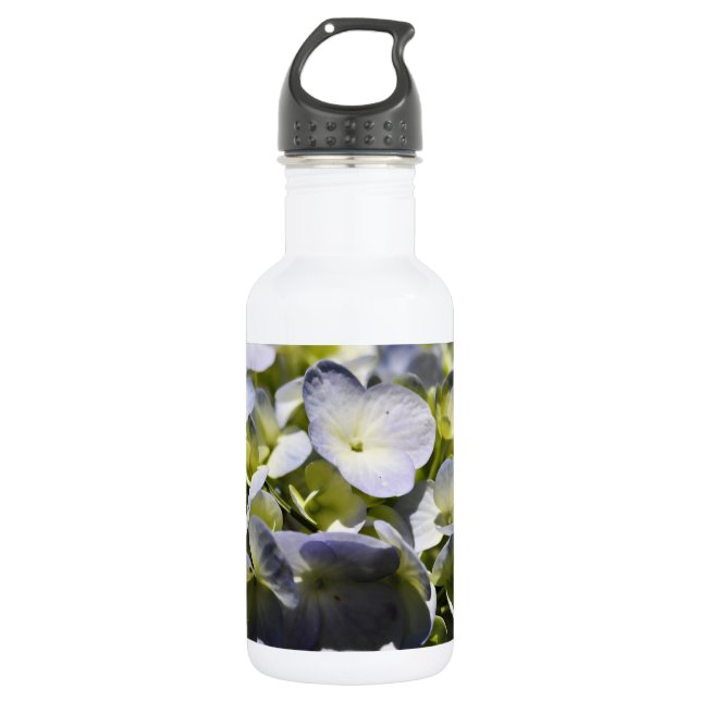 Bouteille D'eau Fleurs Blue Hydrangeas (Devant)