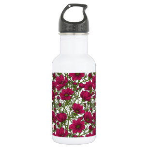 Bouteille D'eau Fleurs Cosmos roses