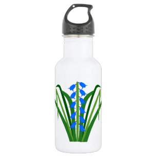 Bouteille D'eau Fleurs de Jacinthe bleue garçon printemps