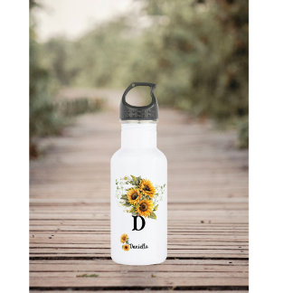 Bouteille D'eau Fleurs de soleil modernes