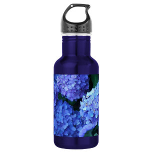 Bouteille D'eau Fleurs d'Hydrangea Bleu Floral